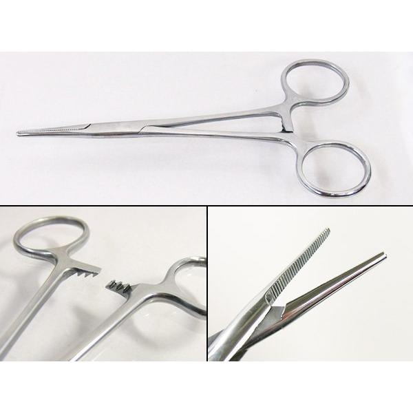 送料無料 犬用 ステンレス ストレート カンシ 03 プロ用 ロック機能付