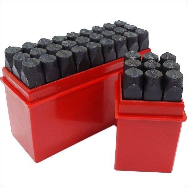 8mm 数字+アルファベット 打刻印セット 36本組 刻印セット 8mm 数字+アルファベット 打刻印セット 36本組 刻印セット