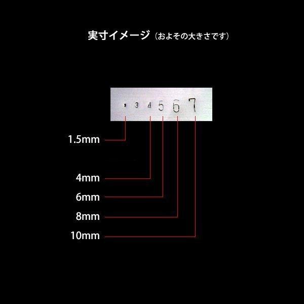 8mm 数字＋アルファベット 打刻印セット 36本組 刻印セット ポンチ