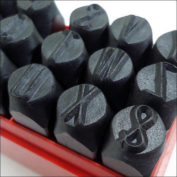 10mm 数字＋アルファベット 打刻印セット36本組 刻印セット
