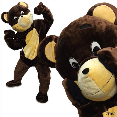 Viva ショッピング店着ぐるみ くまさん 茶 大人用フリーサイズ クマ 熊 きぐるみ 引出物