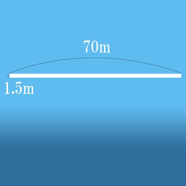 刺網(建網)1.5m×70m 白 刺し網 魚網 フィッシングネット 刺網(建網)1.5m×70m 白 刺し網 魚網 フィッシングネット