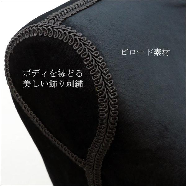 女性トルソー ビロード 軽量 黒猫足 レディース 9号 マネキン 女性 トルソー 【G-19P ビロード 黒】黒猫足 レディース 9号 マネキン
