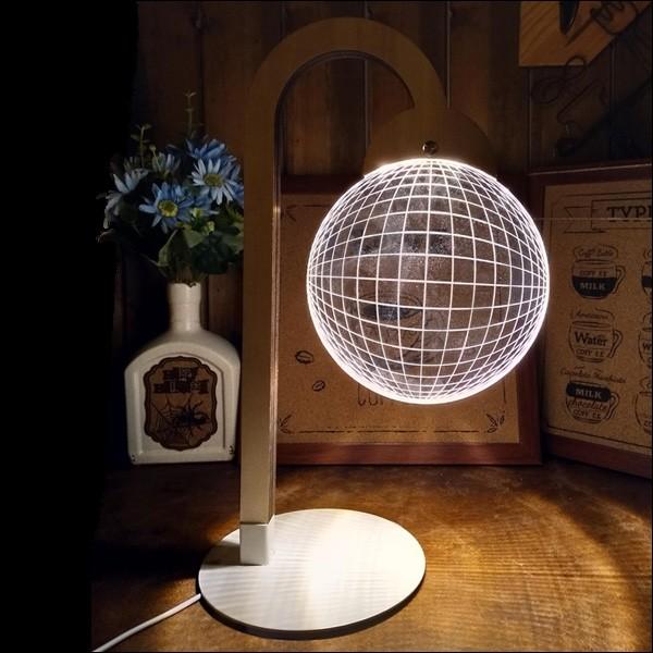 3Dアートスタンド 球型スタンド LEDスタンドライト テーブルランプ USB