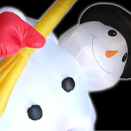 訳あり 1点限り 超BIG 可愛いエアースノーマン 270cm X'mas エアブロウ