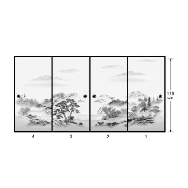 ルノン - 御膳上等織り地襖紙 あかつき第21集 NO.652 ふすま紙 出どころ大きさ 巾100糎（3尺3寸）×丈203糎（6尺7寸）4枚1組仕かける 貨物輸送無料