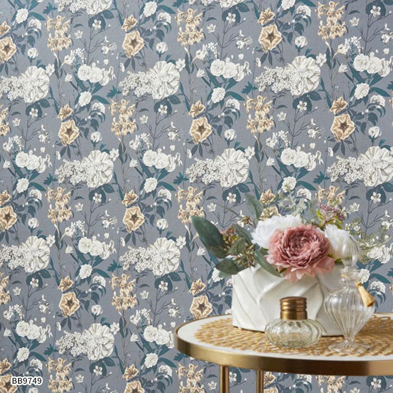 期間限定送料無料 壁紙 フラワー 花柄 のり付き のりなし シンコール ベスト クロス 9748 9749 9748 9749 ビバ建材通販 職人工房 通販 Yahoo ショッピング