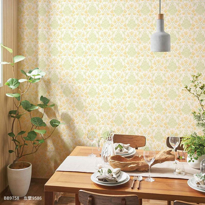 壁紙 フラワー 花柄 のり付き のりなし シンコール ベスト クロス 9758 9758 ビバ建材通販 職人工房 通販 Yahoo ショッピング