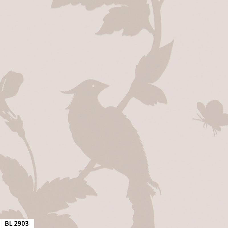 LAURA ASHLEY（ローラアシュレイ） のりなし壁紙 ファーレイ 植物柄 鳥