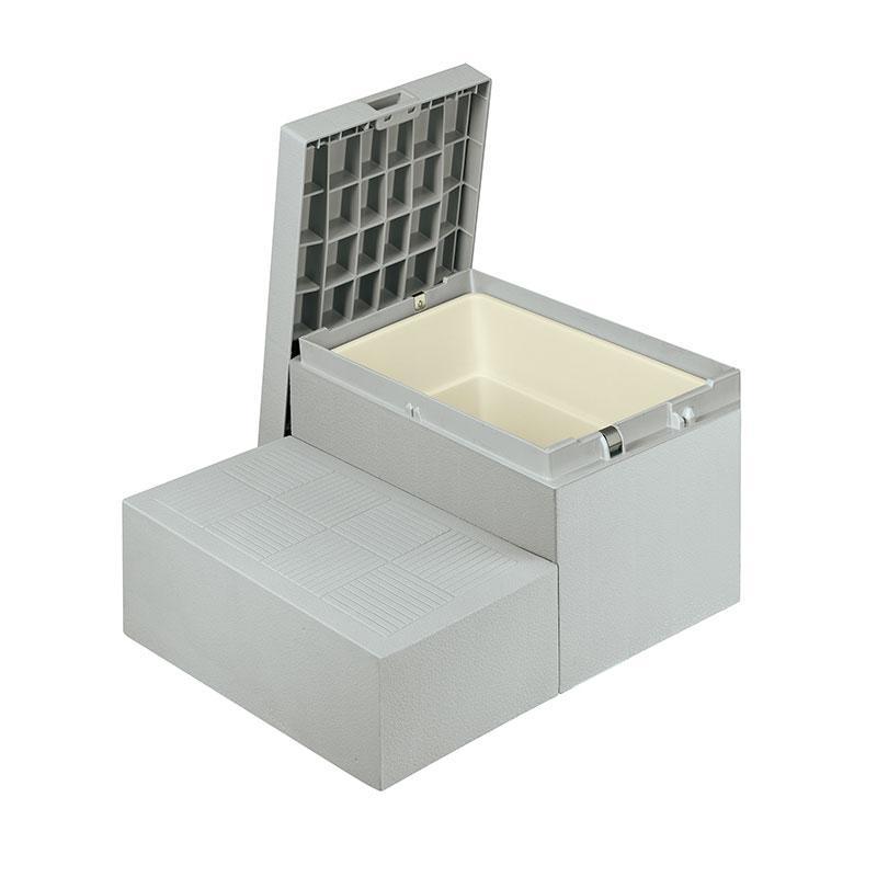 城東テクノ JOTO ハウスステップ ボックスタイプ 収納庫1コ付き CUB-6040WS 勝手口 踏台 エクステリア 700×600×350（175） mm 送料無料_7
