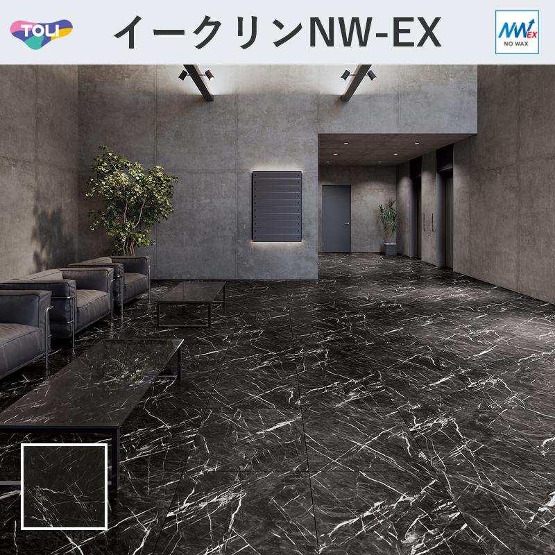 東リ（TOLI） ECT6048 イークリン・モアNW-EX ブラックマーブル フロア