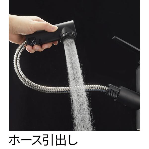 シングルスプレー混合栓（洗髪用） 洗面・トイレ K37531EJV サンエイ SANEI 三栄水栓_2