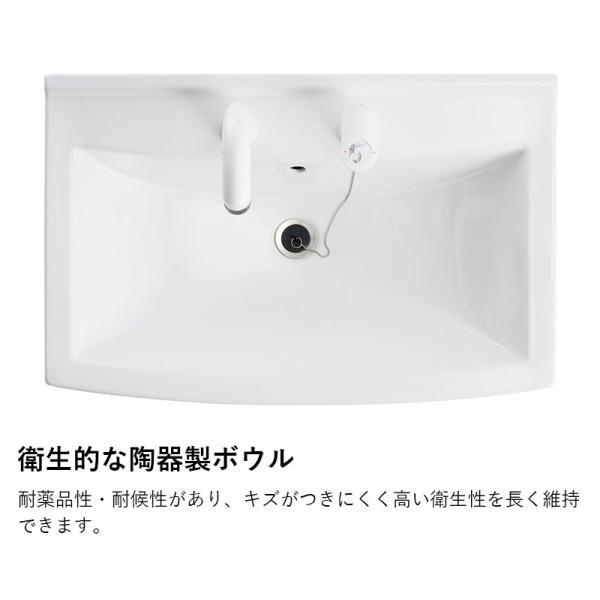 洗面化粧台本体のみ ジャニス工業 リフレスタンド 間口600mm 節湯水栓 