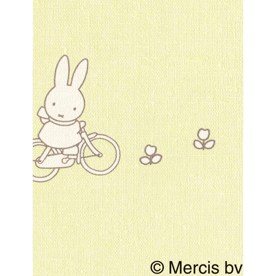 リリカラ LV2463 壁紙 ボーダー柄 イエロー系 miffy ミッフィー
