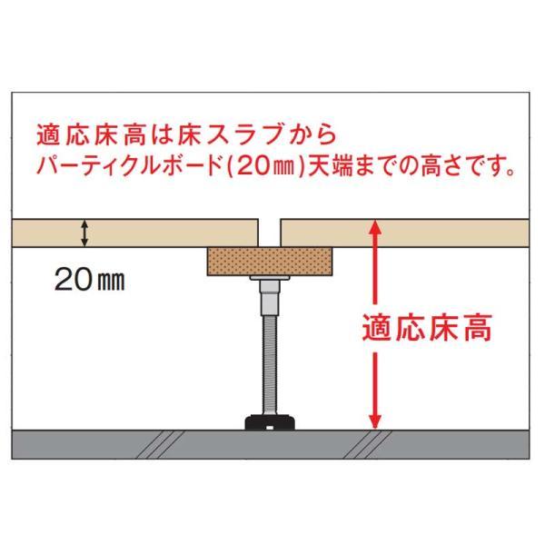 MF-540S38 30本入 MF(S38)型 マルチフロアー用支持脚(パーティクルボード20mm) 万協フロアー