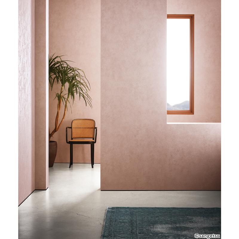 オリジナル壁掛け【㉘】 サンゲツ FE76048 壁紙 ヘリンボーン 無地 ピンク系 賃貸 補修