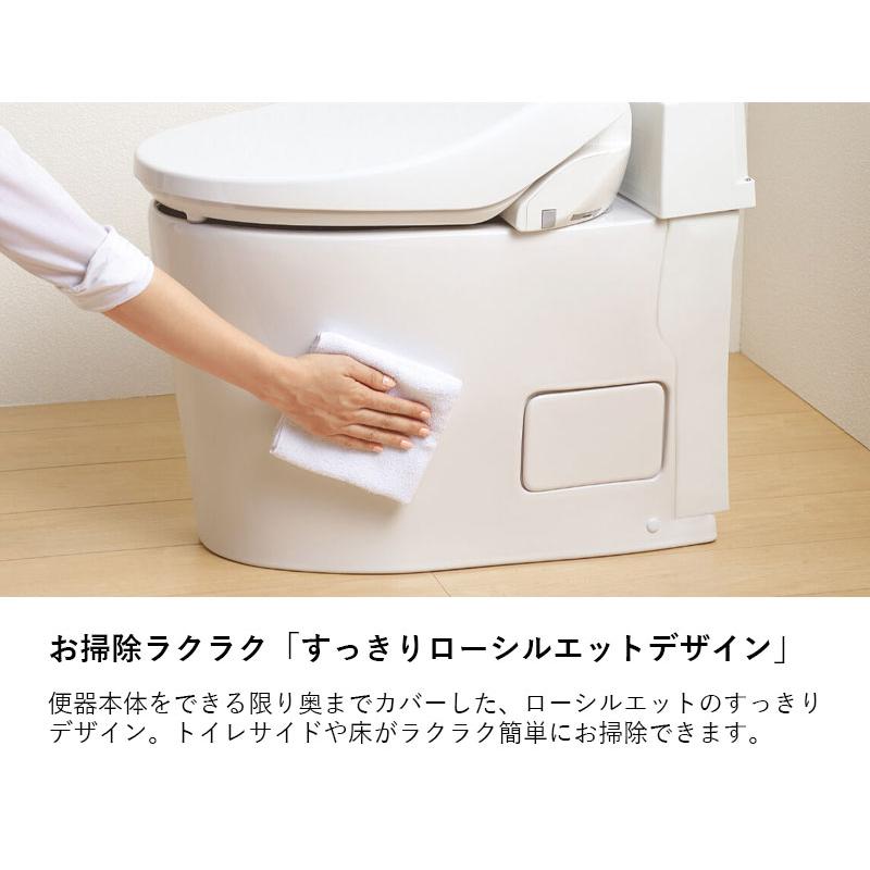 リフォーム用 タンクレストイレ スマートクリンIII 寒冷地仕様(ヒーター付便器) 対応排水芯305〜380mm SMA8204RGC ピンク ブラック ジャニス工業 送料無料_8