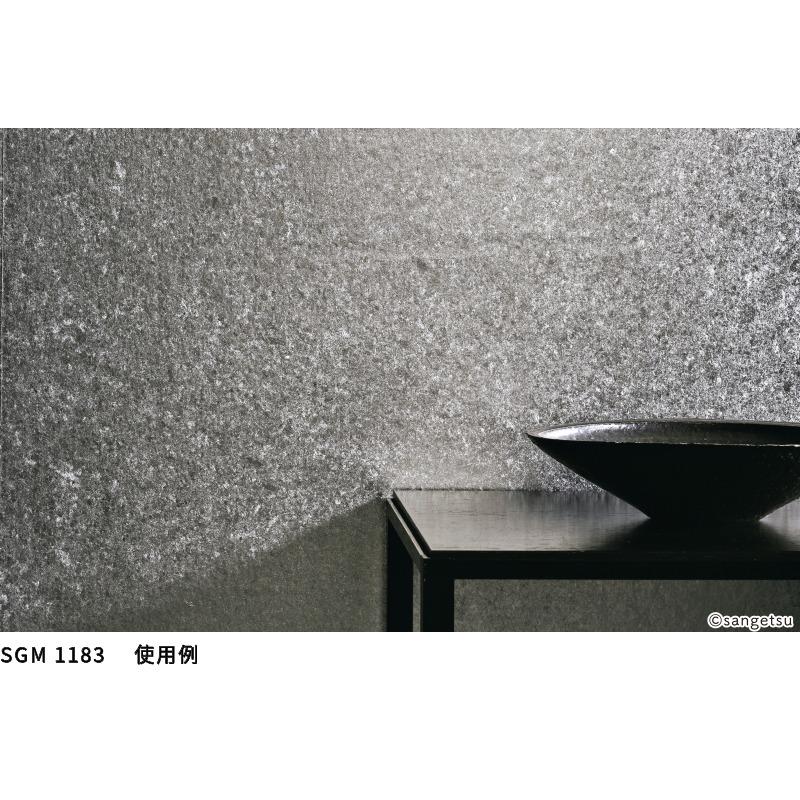 壁紙 のり付き のりなし クロス サンゲツ 箔 93 cm×7.4 m乱 本販売 グレー系 ゴールド系 和 和モダンの画像