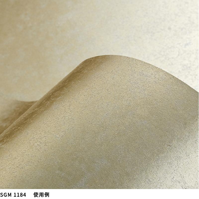 壁紙 のり付き のりなし クロス サンゲツ 箔 93 cm×7.4 m乱 本販売 グレー系 ゴールド系 和 和モダンの画像