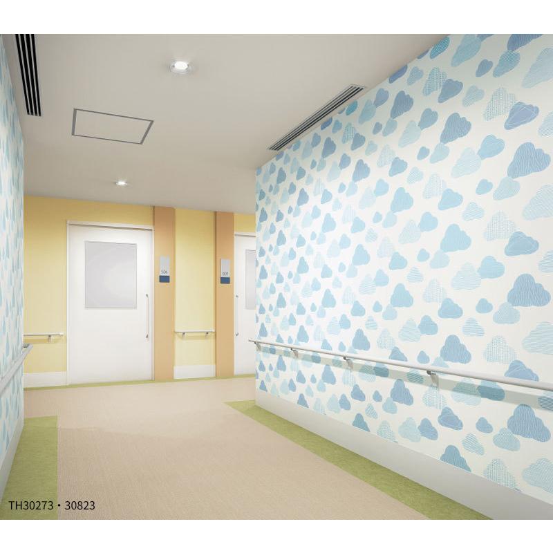 壁紙 のり付き のりなし サンゲツ フェイス クロス Th303 子供部屋 雲柄 空柄 Th303 ビバ建材通販 Yahoo 店 通販 Yahoo ショッピング