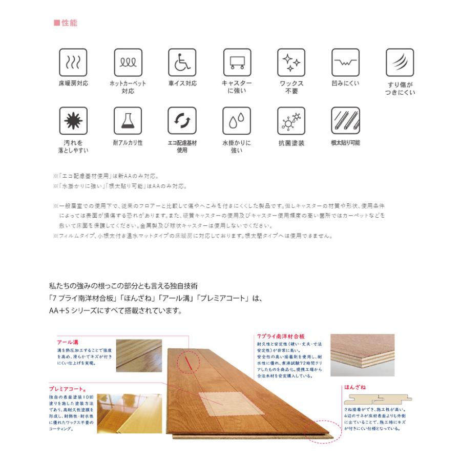 ト―ヨーテックス ダイヤモンドフロア 新AA 12×303×1818mm 1ケース6枚（3.平米）入り 送料無料_6