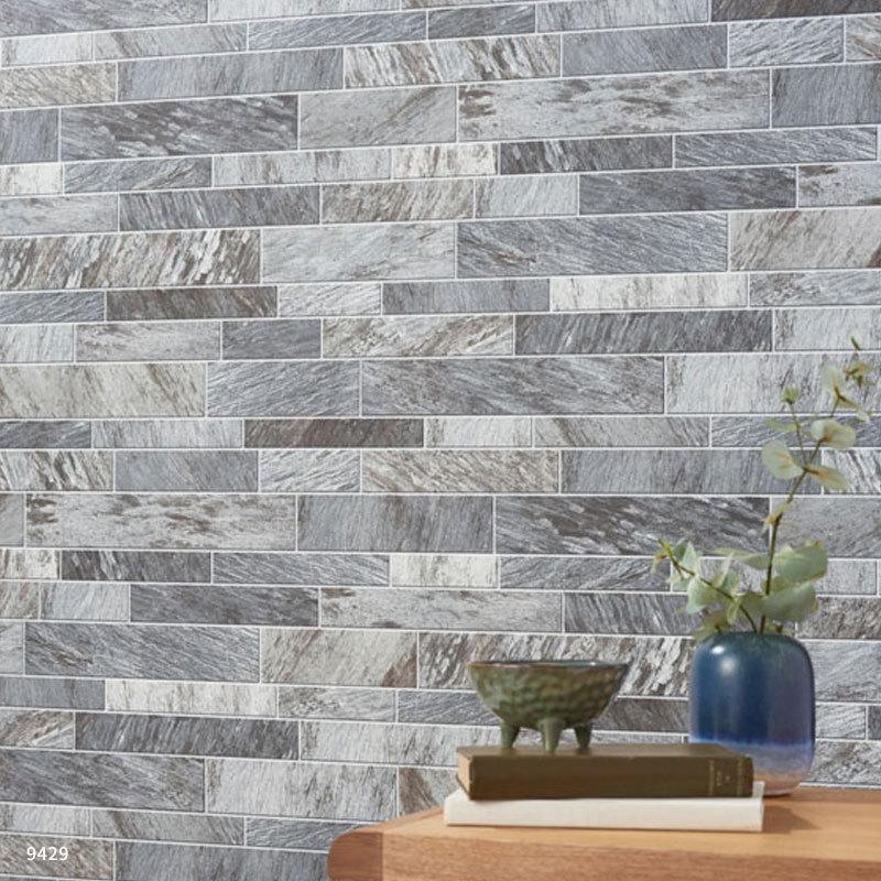 タイル調 壁紙 グレー系 かっこいい のり付き のりなし シンコール ベスト クロス 9428 9429 1398 ビバ建材通販 Diy店 通販 Yahoo ショッピング