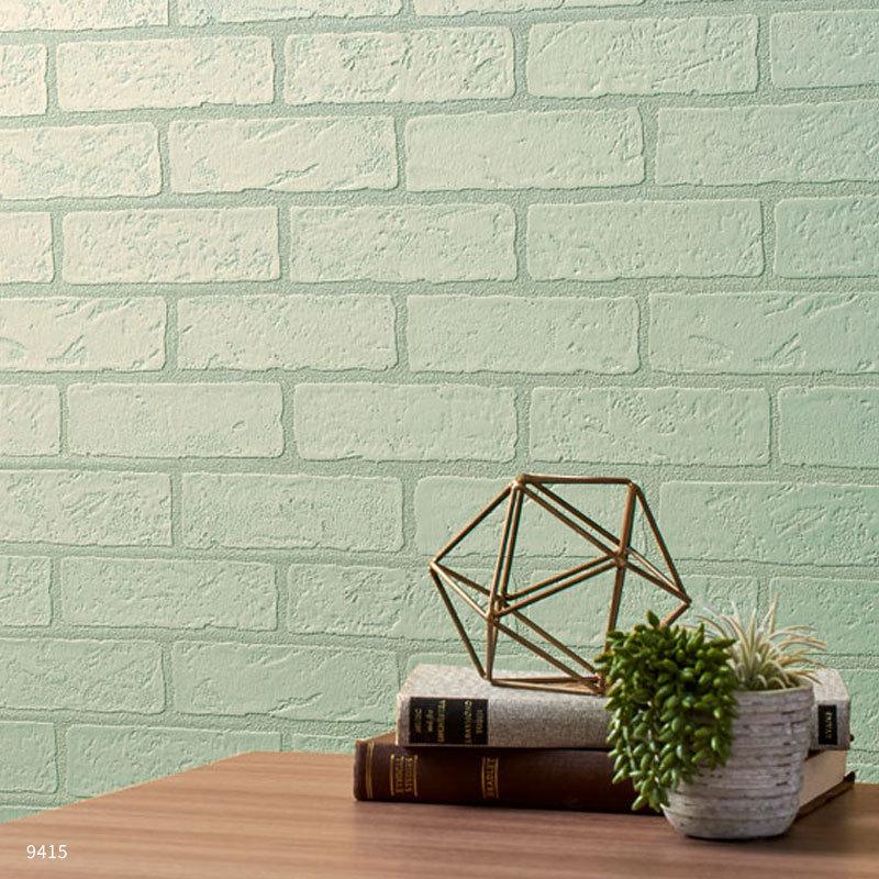 レンガ 煉瓦 壁紙 ホワイト系 黄色 緑 ポップ かわいい パステルカラー のり付き のりなし シンコール ベスト クロス 9413 9415 8445 8447 ビバ建材通販 Diy店 通販 Yahoo ショッピング