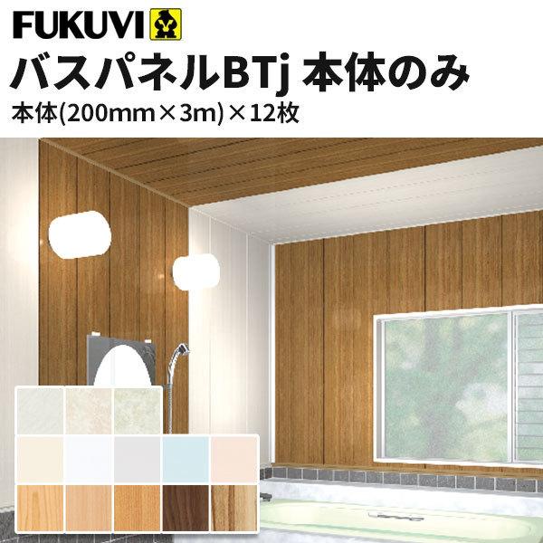 フクビ 浴室天井・壁装材 バスパネルBT・J 抗菌・UV塗装 本体のみ（200×3000mm）12枚入り カラー5色 BT3
