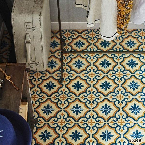 ポンリューム クッションフロア 抗菌 レトロ タイル ガーリー モロッコ