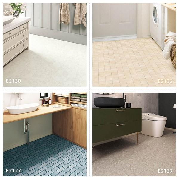 クッションフロア 抗菌 洗面所 トイレ 水まわり におすすめ 1 8ｍｍ厚 シンコール おしゃれ 1ｃｍ巾 マート 木目 タイル