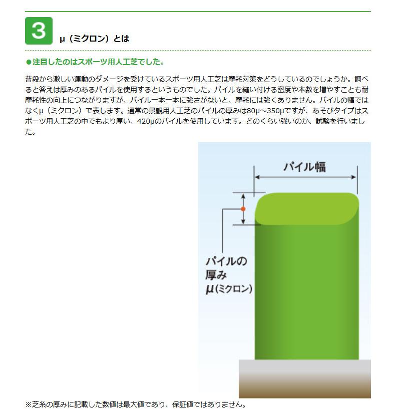 人工芝 CTA30 芝糸タイプ約30mm 1ｍ×10m 防炎 防カビ 1本 クローバーターフ あそびタイプ 送料無料の画像