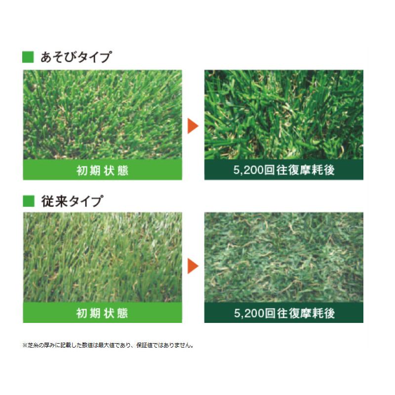人工芝 CTA30 芝糸タイプ約30mm 1ｍ×10m 防炎 防カビ 1本 クローバーターフ あそびタイプ 送料無料の画像