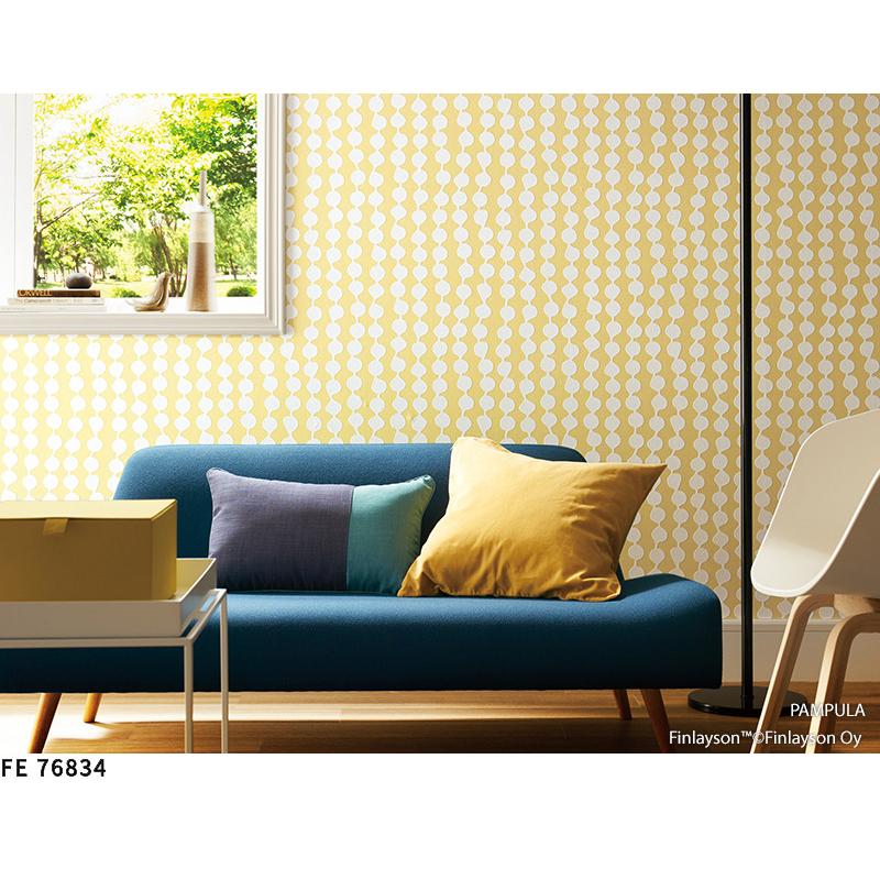 サンゲツ 壁紙 フィンレイソン 北欧 グレー系 イエロー系 ブルー