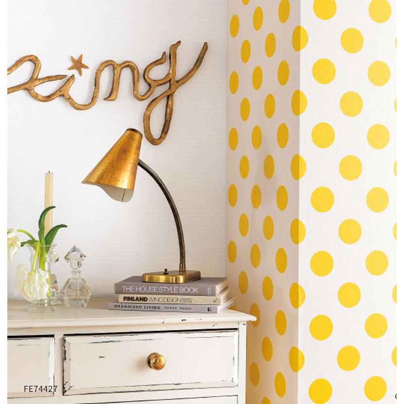 壁紙 ドット柄 子供部屋 ポップ かわいい のり付き のりなし サンゲツ ファイン クロス Fe Fe6393 ビバ建材通販 Diy店 通販 Yahoo ショッピング