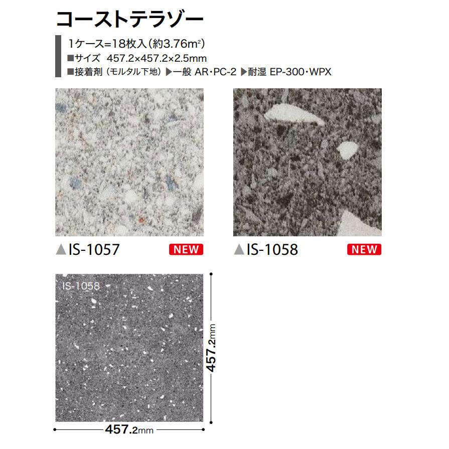 フロアタイル ストーン 石目 サンゲツ 床材 Is 1057 1058 コーストテラゾー ビバ建材通販 Paypayモール店 通販 Paypayモール