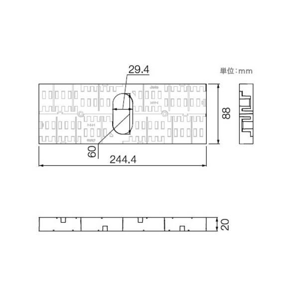 キソパッキン 高強度キソパッキン 城東テクノ 16個入 KP-HP90 寸法 88×244.4×20 mm 送料無料_1