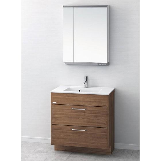 アサヒ衛陶 洗面台 おしゃれ 洗面化粧台 間口750mm アール 一般地