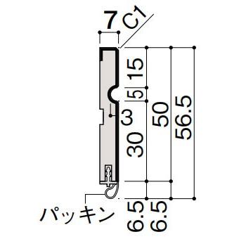 大建工業 ダイケン DAIKEN 7mm厚タイプ 巾木J 気密 2本入 : ビバ建材 