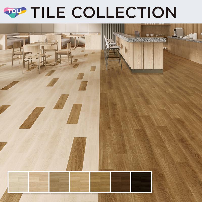 フロアタイル 東リ 木目 ロイヤルウッド 150 900mm ファインオーク Pwt2307 23 Belle Ile