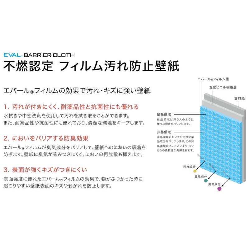 壁紙 不燃認定 フィルム汚れ防止壁紙 のり付き のりなし サンゲツ Re ビバ建材通販 通販 Paypayモール