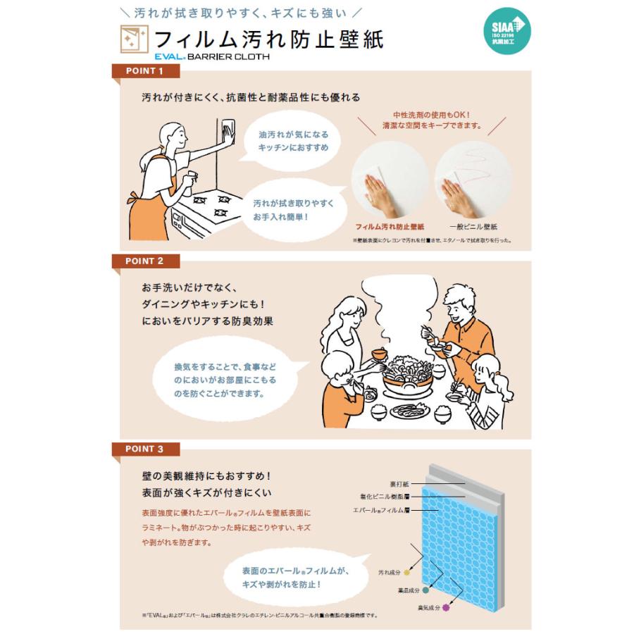 サンゲツ（SANGETSU） RE55929 壁紙 花柄 フラワー柄 エメラルド クラシック 水回り フィルム汚れ防止 のりなし クロス ...