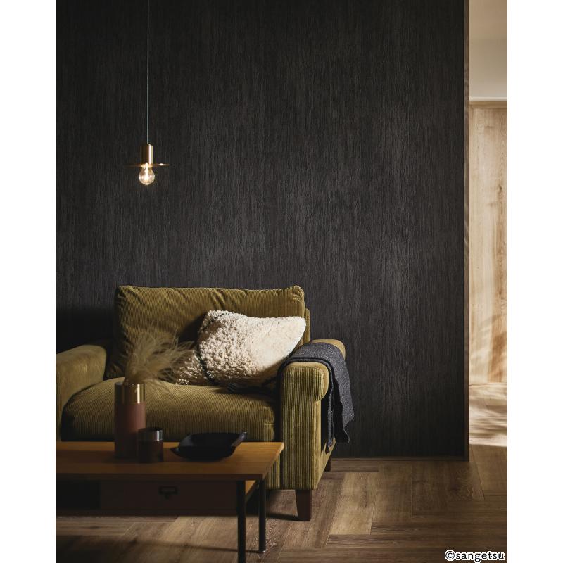 サンゲツ（SANGETSU） FE76613 壁紙 木目調 墨色 ブラック系 モダン