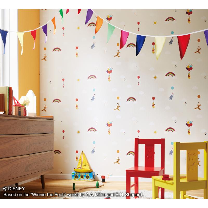 サンゲツ（SANGETSU） FE76685 壁紙 Disney ディズニー プーさん 風船