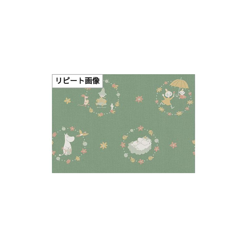 サンゲツ FE76691 壁紙 MOOMIN ムーミン グリーン系 大人可愛い