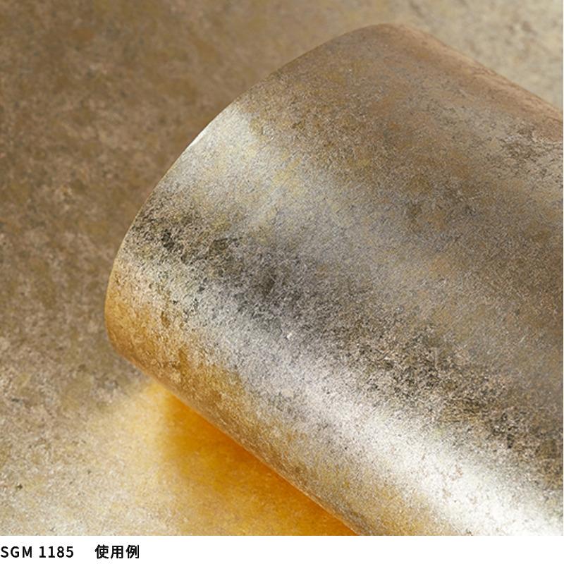 壁紙 のり付き のりなし クロス サンゲツ 箔 93 cm×7.4 m乱 本販売 グレー系 ゴールド系 和 和モダン_6