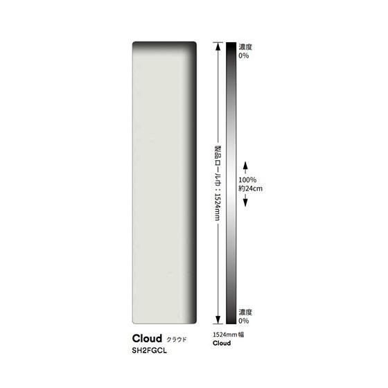 3M ガラスフィルム ファサラ SH2FGCL クラウド 1524mm幅 送料無料