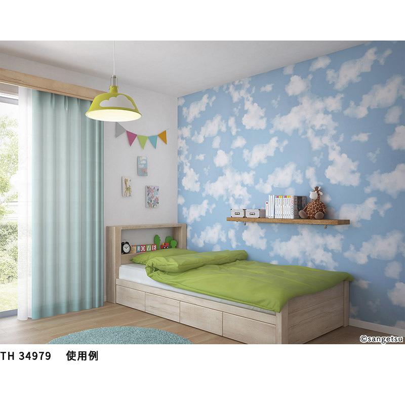 サンゲツ（SANGETSU） TH34979 壁紙 フェイス クロス 空柄 青空 雲