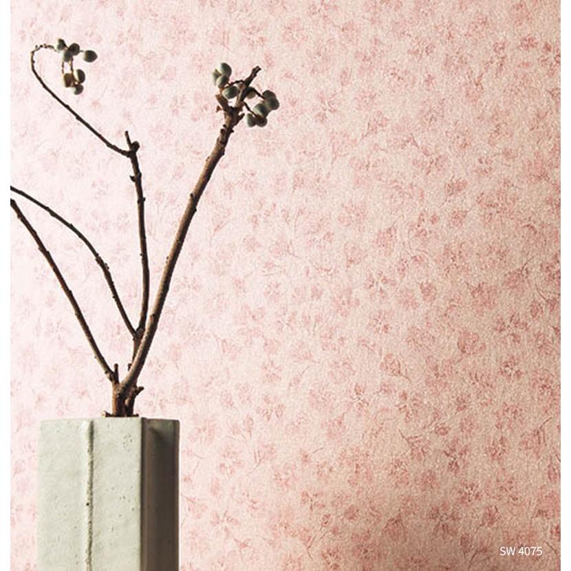 桜柄 壁紙 和紙 紙 のりなし クロス おしゃれ シンコール ウォールプロ 1m単位販売 Sw4075 花咲 Sw63 ビバ建材通販 Diy店 通販 Yahoo ショッピング