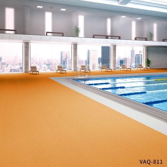 防滑性ビニル床シート タジマ ビュージスタAQUA プール