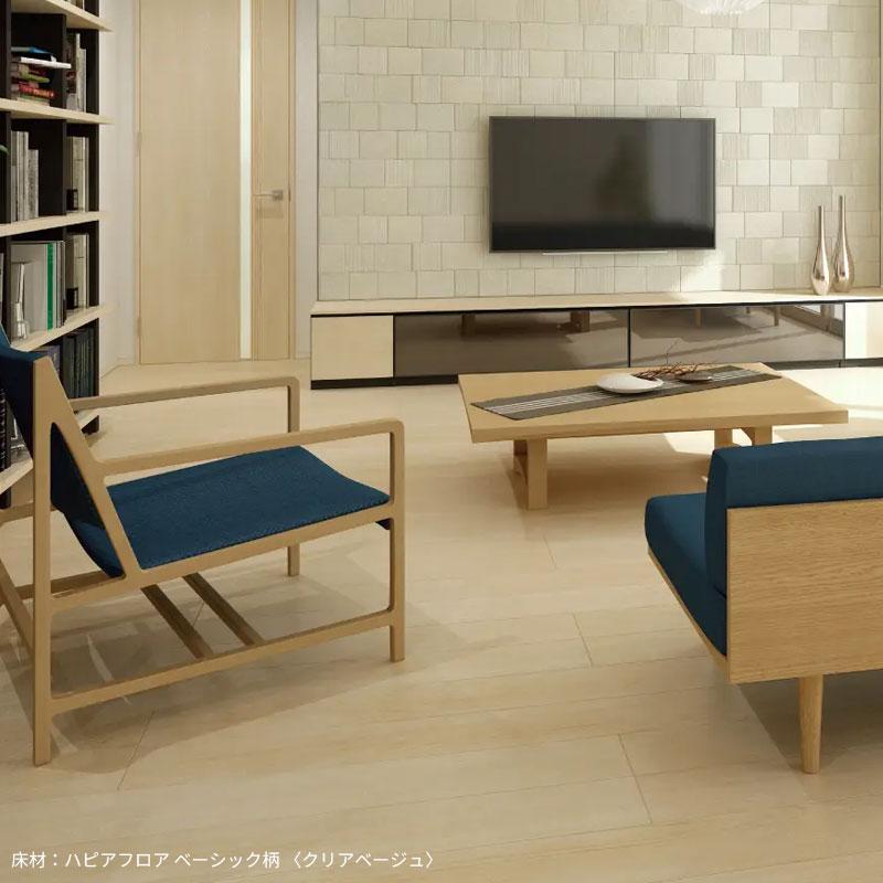 大建工業 ダイケン DAIKEN 床材 ハピアフロア ベーシック柄 12mm厚 303×1818ｍｍ 【ライトグリーン】 6枚（3.3平米入）YN7001